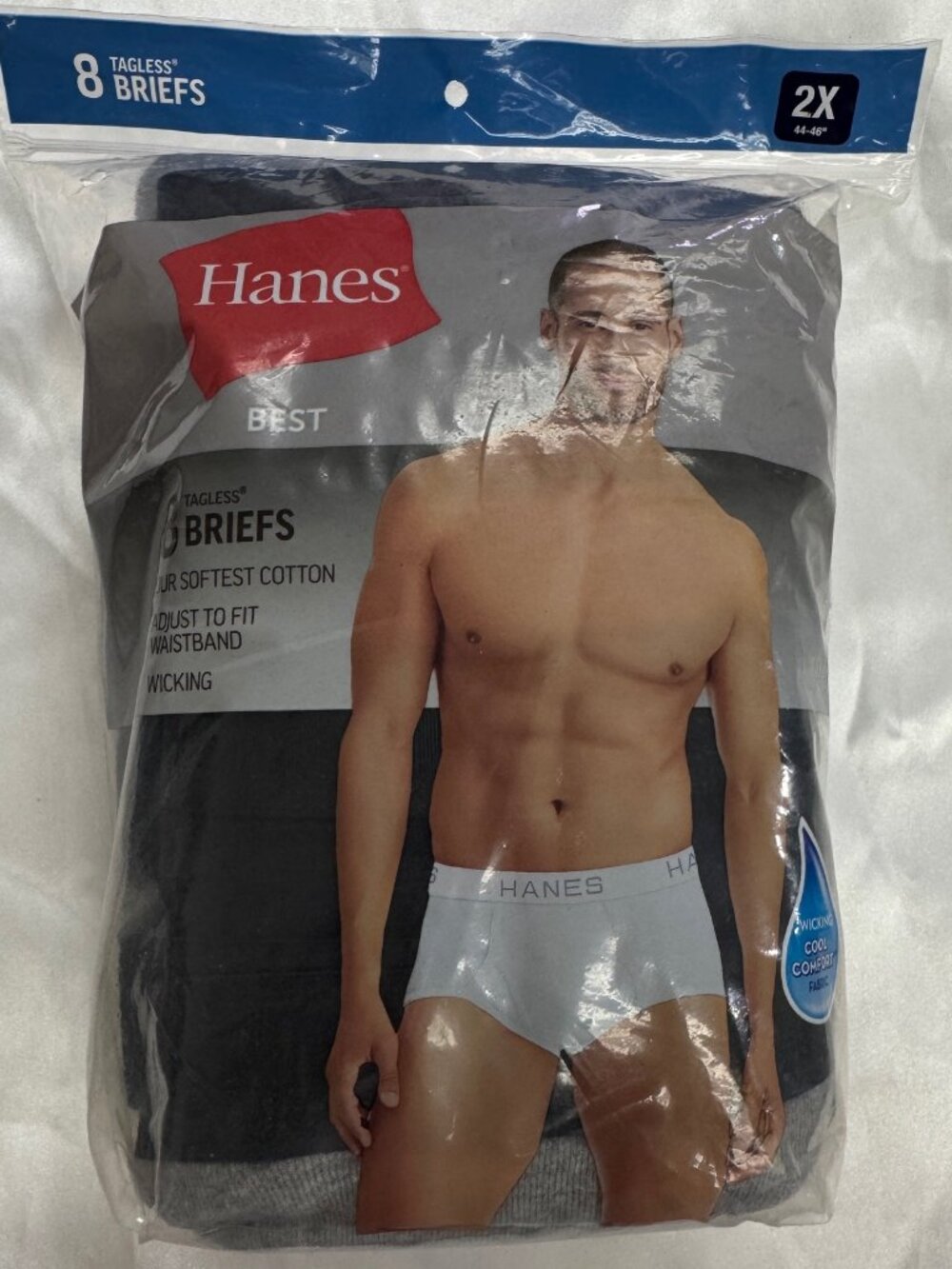 NIB Hanes  7 Briefs - 2X